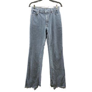 Toga Pulla Jeans Womens Size 6 French Size 36 Made in Japan Straight Leg Striped